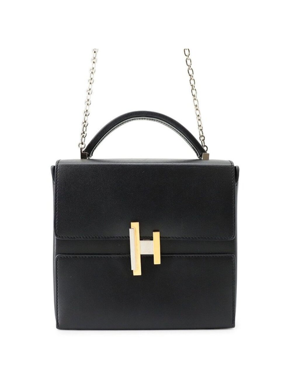 Hermes Cinetic Black Gold Silver Tadelakt